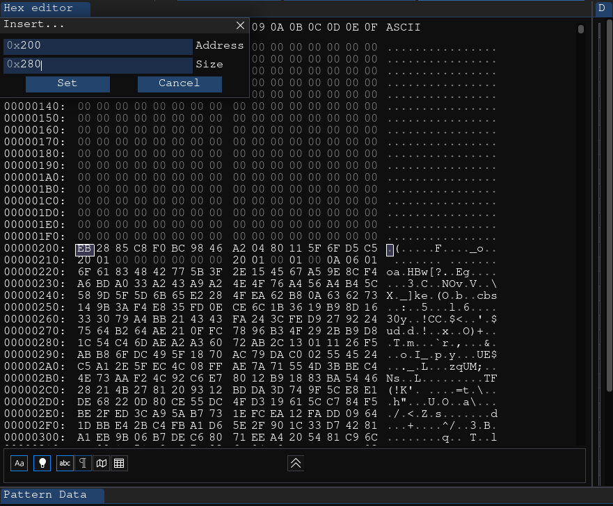 ImHex - inserting data