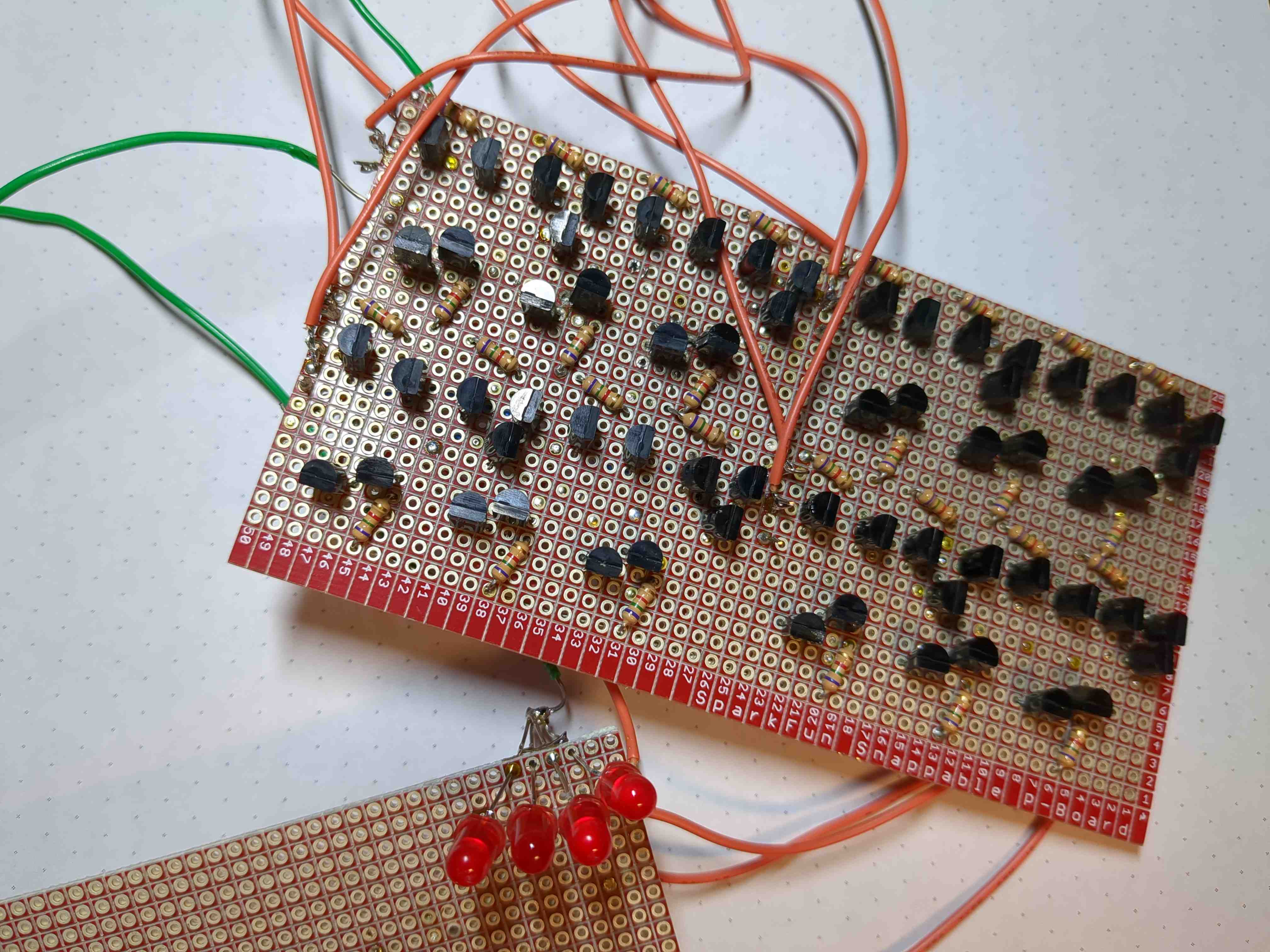 4-bit adder with LEDs